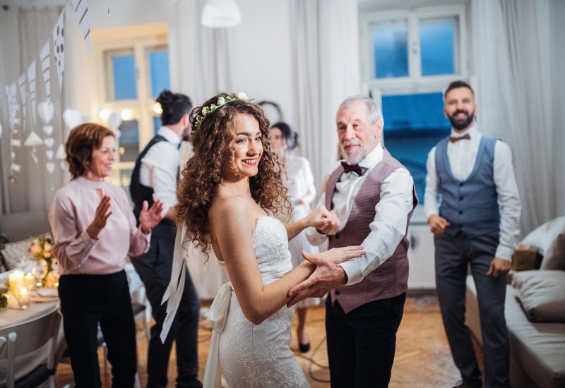 Father Daughter Dance at Wedding, sharing a special moment with her father in Gainesville, FL